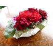 沖縄県うるま市ローズの香の花　プリザのアンティークレッド　Lサイズ